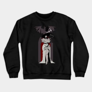 20s Vampire Lady Crewneck Sweatshirt